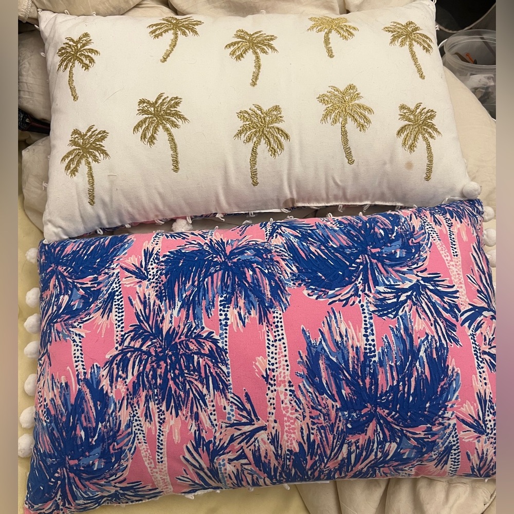 2 LILLY PULITZER pillows *read*